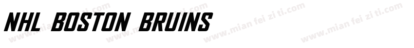 NHL Boston Bruins字体转换